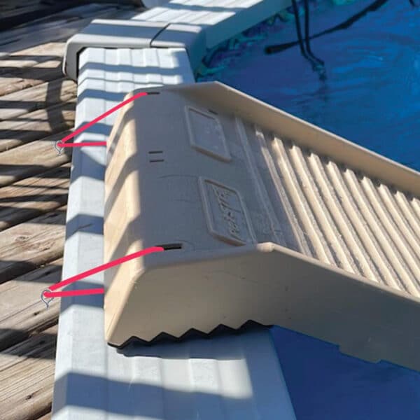 Pool Ramp Element How to Secure Your PetStep Pool Ramp to Your Wooden Deck - PetStep Dog ...